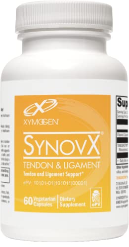 XYMOGEN SynovX Tendon & Ligament - Supports The Body’s Processes of Tendon/Ligament Self-Repair and Tendon/Ligament Comfort - Mucopolysaccharides and Type I Collagen (60 Capsules)