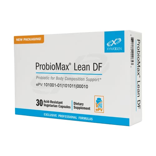 XYMOGEN ProbioMax Lean DF - Probiotic Supplement to Support Gut Barrier Function - Bifidobacterium animalis subsp lactis B420 (30 Gastro-Resistant Capsules)