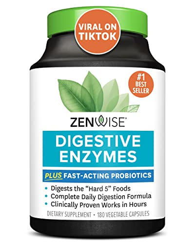 Zenwise Probiotic Digestive Multi Enzymes 180 Count
