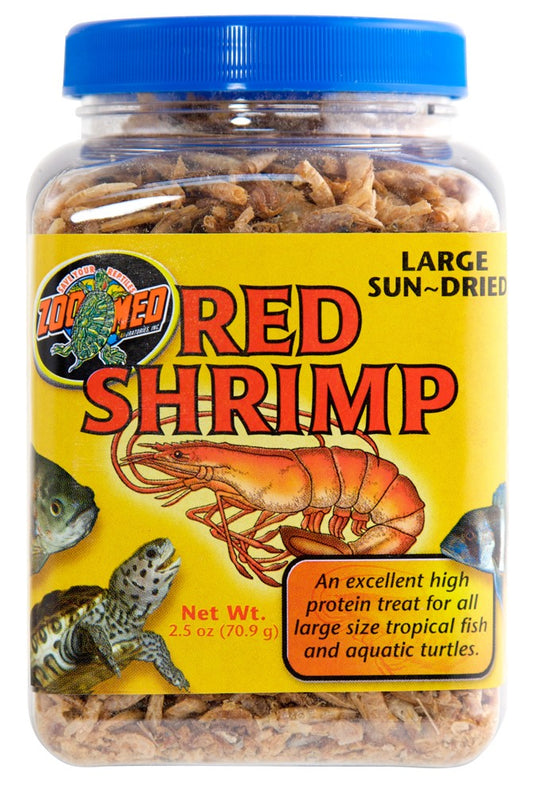 Zoo Med Sun-Dried Large Red Shrimp Reptile Food 2,5 oz