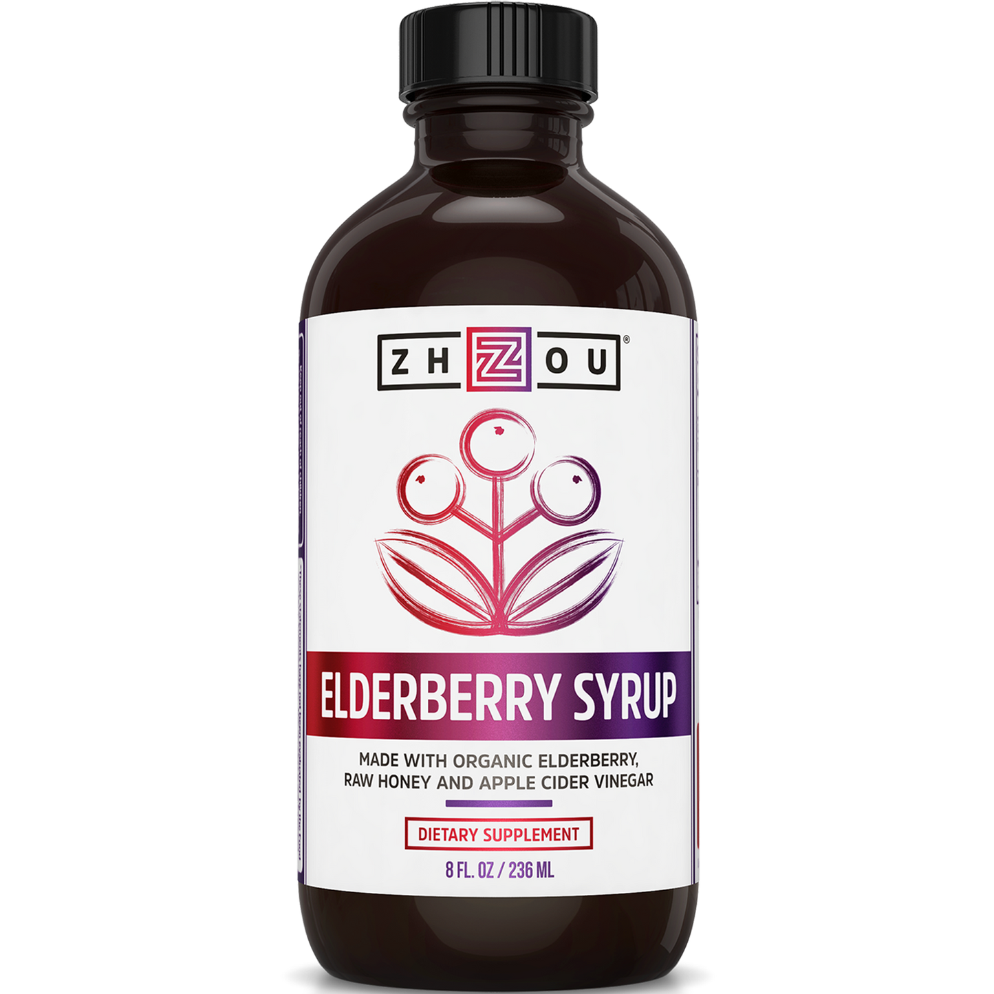 ZHOU Nutrition Elderberry Syrup 8 fl oz