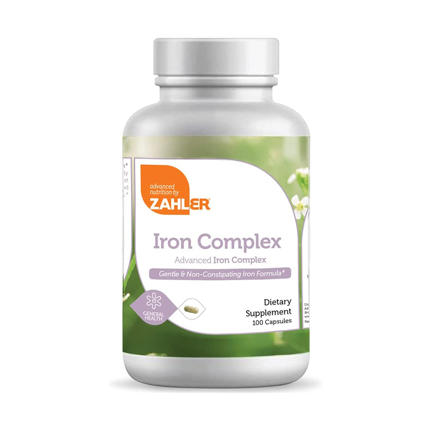 ZAHLER Iron Complex with Vitamin C-Optimal Absorption-100 Capsules